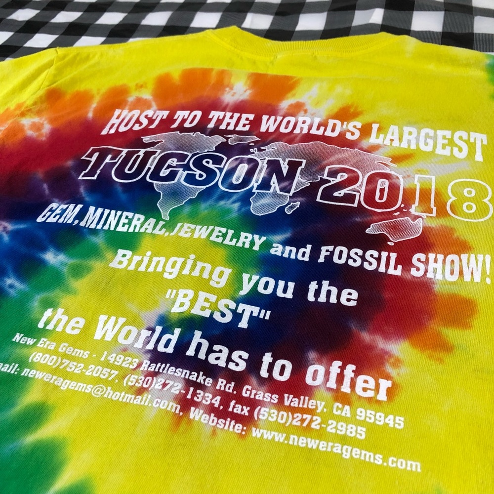 Gems Minerals Jewelry Fossil Show Tucson 2018 Tee - Picture 6 of 9